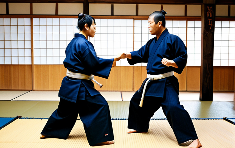 **
A professional photographer captures a family-friendly scene of a Kendo class in a traditional dojo setting. Participants are fully clothed in Kendogi and Bogu, practicing stances with Shinai. Focus on proper form, balance, and the discipline of the martial art. The image should emphasize the full body engagement and physical activity of Kendo training. Safe for work, appropriate content, professional, modest, perfect anatomy, natural pose, well-formed hands, proper finger count.
**