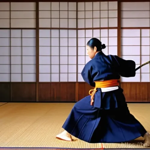 Home 21 검도 겨루기 전략 - Here are three image generation prompts in English, detailing various aspects of Kendo practice: