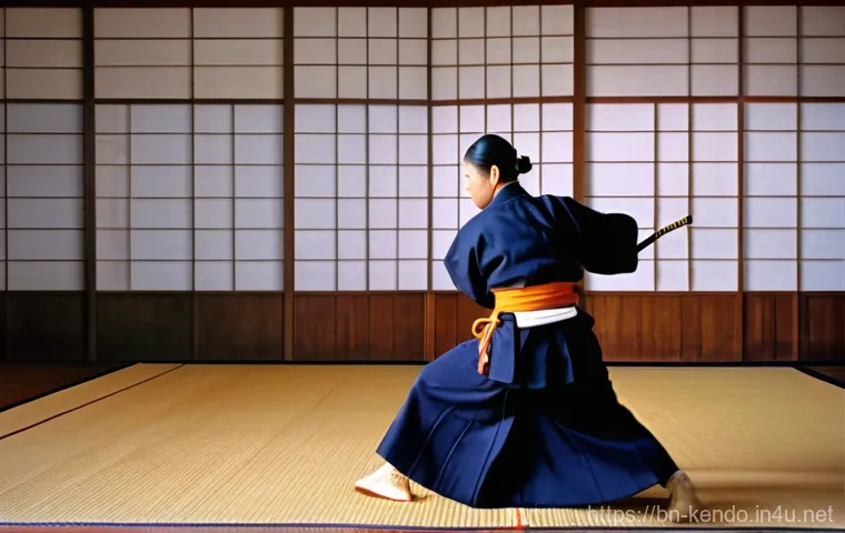 검도 겨루기 전략 - Here are three image generation prompts in English, detailing various aspects of Kendo practice: