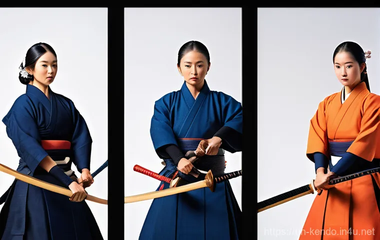 검도 훈련 장소 추천 - Here are three detailed image prompts in English, based on the provided Kendo text and adhering to a...